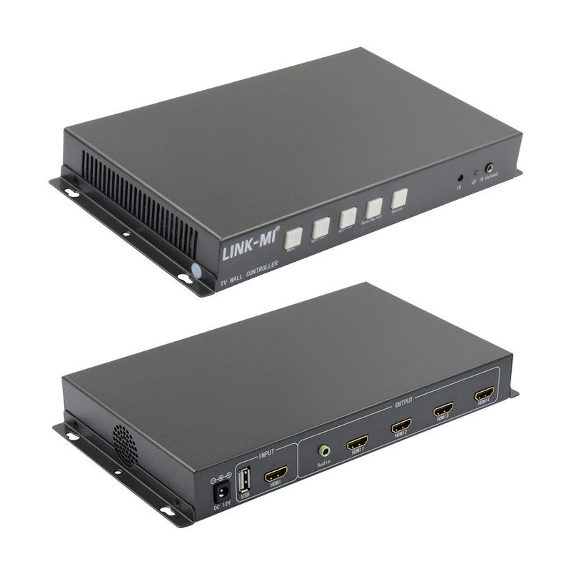 2X2 کنترل کننده دیوار ویدئو پشتیبانی HDMI USB ورودی سیگنال 1080P برای تبلیغات