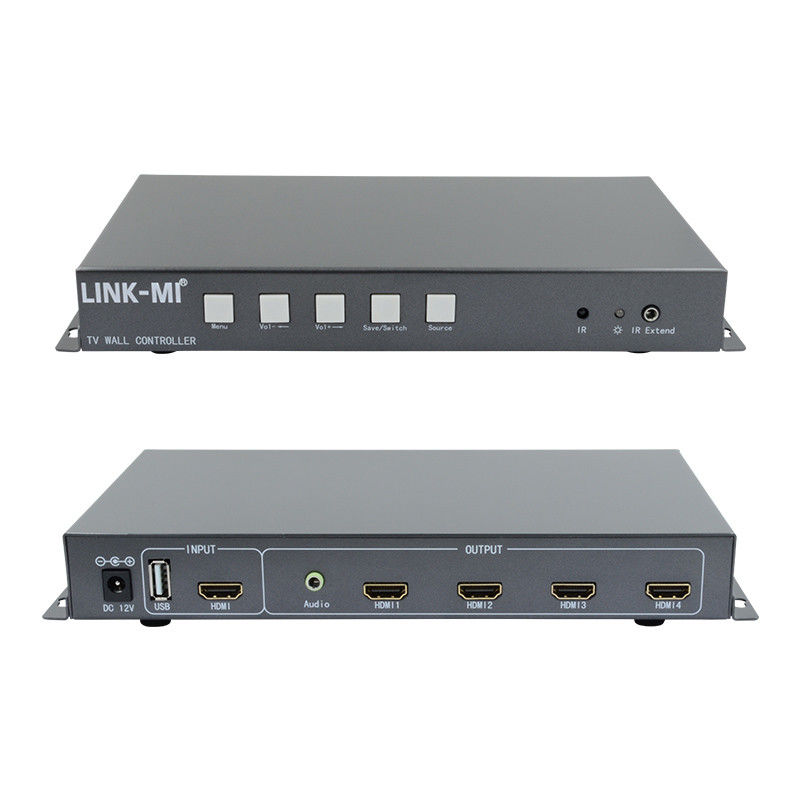 2X2 کنترل کننده دیوار ویدئو پشتیبانی HDMI USB ورودی سیگنال 1080P برای تبلیغات