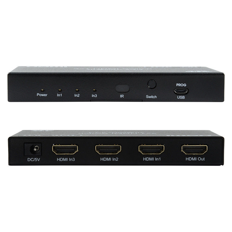 3X1 HDMI 2.0 سوئیچ Hd متریکس سوئیچ 3 X 1 HDMI سوئیچ 3 پورت HDMI سوئیچ 1080P 20m