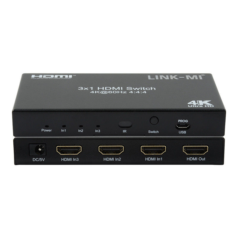3X1 HDMI 2.0 سوئیچ Hd متریکس سوئیچ 3 X 1 HDMI سوئیچ 3 پورت HDMI سوئیچ 1080P 20m