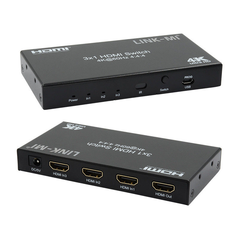 3X1 HDMI 2.0 سوئیچ Hd متریکس سوئیچ 3 X 1 HDMI سوئیچ 3 پورت HDMI سوئیچ 1080P 20m