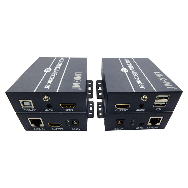 120 متر 4K KVM Extender HDMI Over Cat 6 / Cat6e کابل برای ماوس صفحه کلید