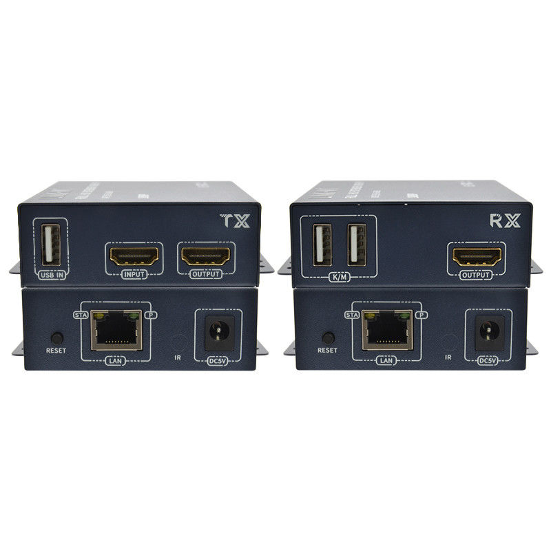 200M 1080p HDMI KVM Extenderhdmi Hdmi بیش از TCP/IP با حلقه از نقطه به چند نقطه