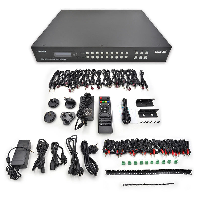 9x9 70M پردازنده دیواری ویدئویی HDMI Hdmi Splitter 3x3 4K HDMI Matrix Extender