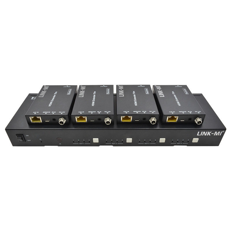 70M 4X4 ماتریس HDMI با تابع ماتریس IR 18Gbps 4K@60Hz HDMI 2.0b POC