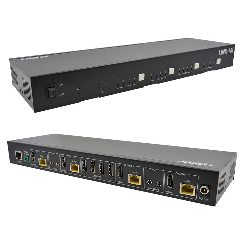 70M 4X4 ماتریس HDMI با تابع ماتریس IR 18Gbps 4K@60Hz HDMI 2.0b POC