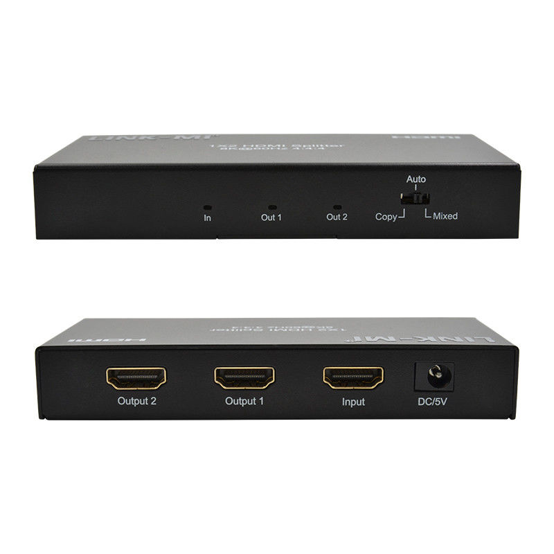 48 گیگابایت در ثانیه HDMI Splitter 8k 1x2 HDMI Extender پشتیبانی Downscaler HDR10 EDID HDCP2.2
