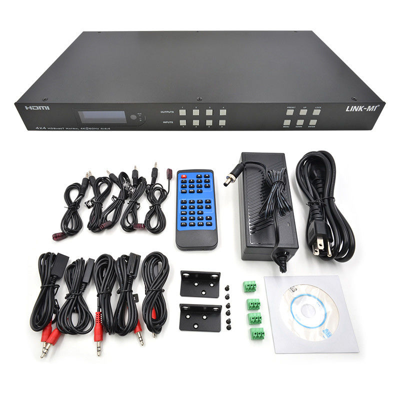 70m 4x4 HDMI سوئیچ ماتریکس صوتی با 4 HDMI Loop Out برای سوئیچ ویدیویی 4 پورت