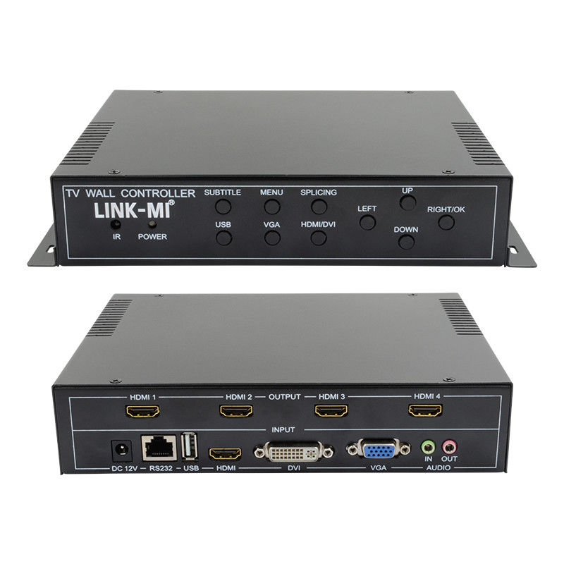 2X2 کنترل کننده دیوار ویدئویی HDMI پشتیبانی 1X4 1X3 1X2 جعبه اسپلایس تلویزیون برای 4 صفحه نمایش