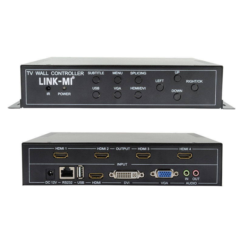 2X2 کنترل کننده دیوار ویدئویی HDMI پشتیبانی 1X4 1X3 1X2 جعبه اسپلایس تلویزیون برای 4 صفحه نمایش