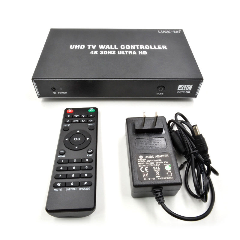 1X4 1X3 1X2 4K Video Wall Controller 30Hz 4 کانال HDMI تلویزیون ویدیو دیوار پردازنده 2x2