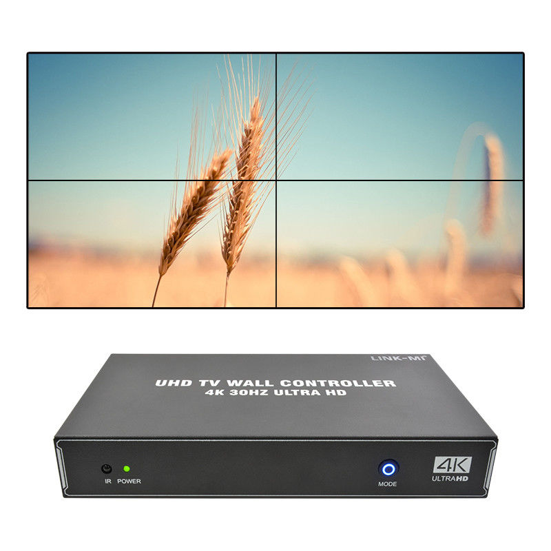 1X4 1X3 1X2 4K Video Wall Controller 30Hz 4 کانال HDMI تلویزیون ویدیو دیوار پردازنده 2x2