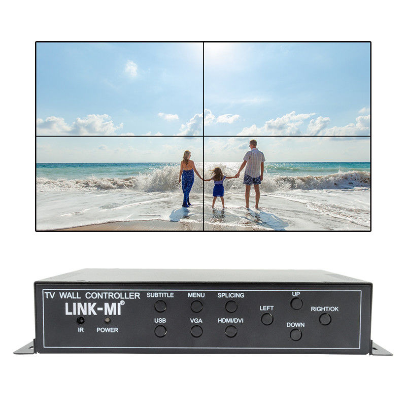 2X2 کنترل کننده دیوار ویدئویی HDMI پشتیبانی 1X4 1X3 1X2 جعبه اسپلایس تلویزیون برای 4 صفحه نمایش