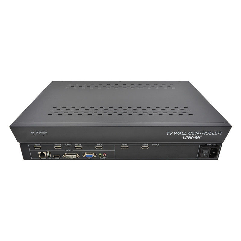 کنترل کننده دیواری 6 کانال HDMI 2X3 LED کنترل کننده دیواری برای 6 تلویزیون اسپلایس