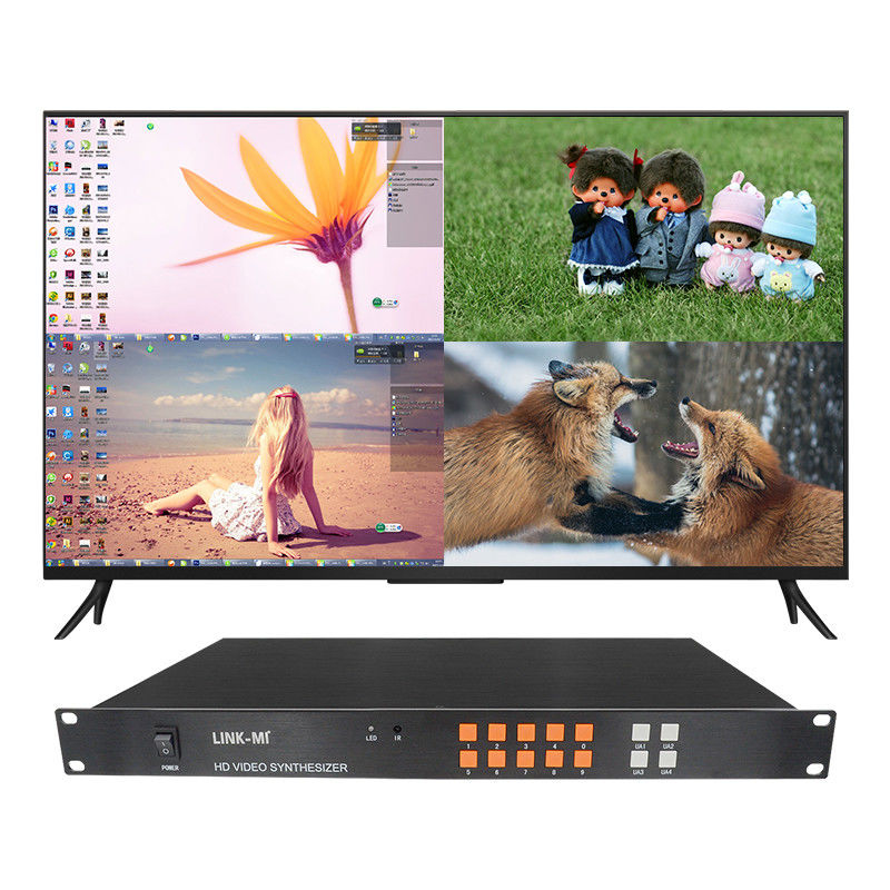 4 در 1Out HD HDMI Multi Viewer Synthesizer VGA CVBS HDMI 4x1 Quad Multi Viewer