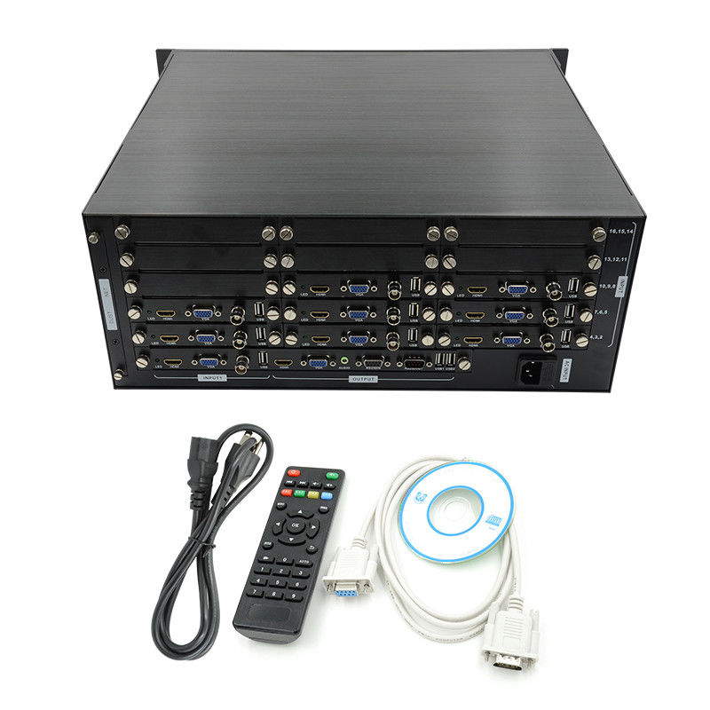 16 کانال ویدئو HDMI چند منظره VGA BNC ورودی سیگنال 1080P 16X1 HDMI سوئیچ
