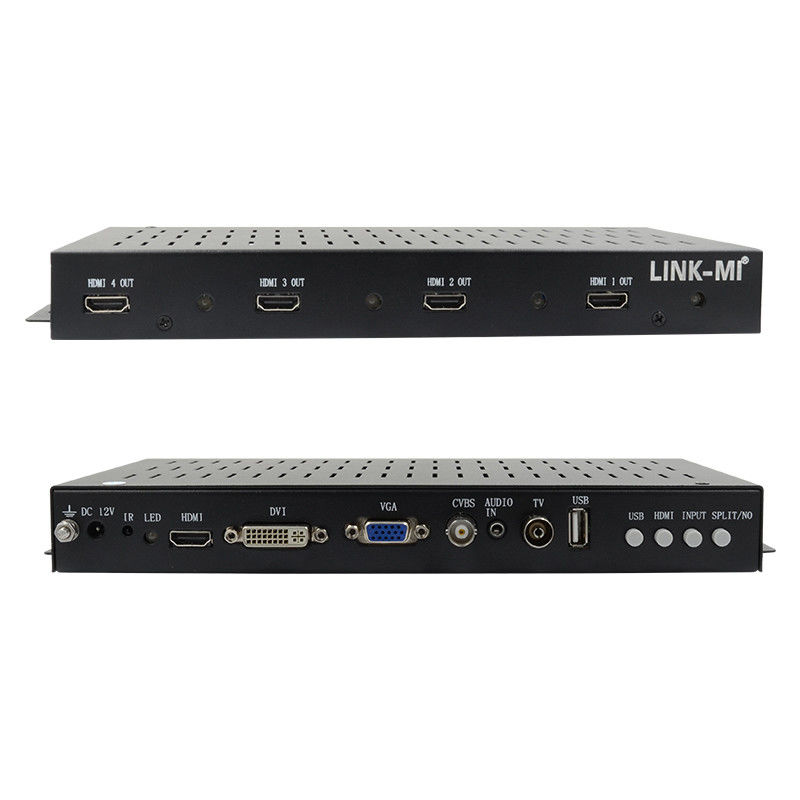 2X2 1X2 1X3 کنترل کننده دیوار ویدئویی HDMI 1x4 1080P 90 درجه چرخش برای نمایش پرتره