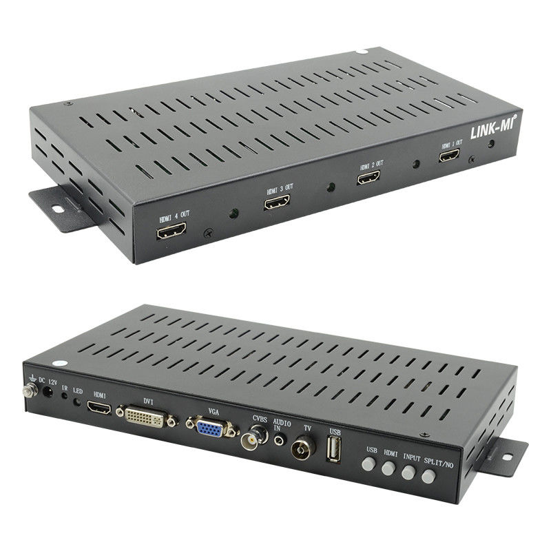 2X2 1X2 1X3 کنترل کننده دیوار ویدئویی HDMI 1x4 1080P 90 درجه چرخش برای نمایش پرتره