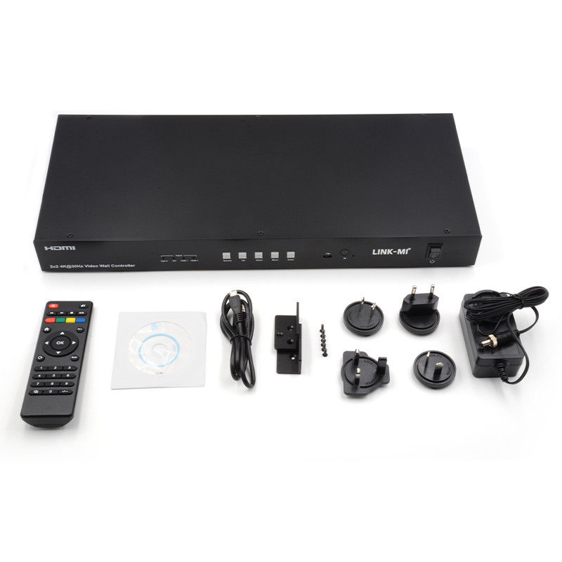 4K Video Wall Matrix Controller 2x2 1x4 4x1 10x10 Splicing Display نوع USB C DVI