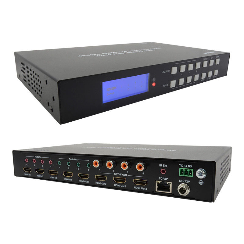 60Hz 4X4 4K Video Wall Controller 4X1 2x2 TV Wall Controller سوئیچ متریکسی بی سیم
