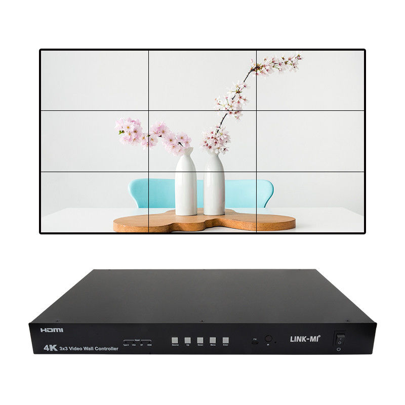 Ultra HD 4K Video Wall Controller HDMI DP 3x3 پردازنده دیواری ویدیویی VGA USB Type-C