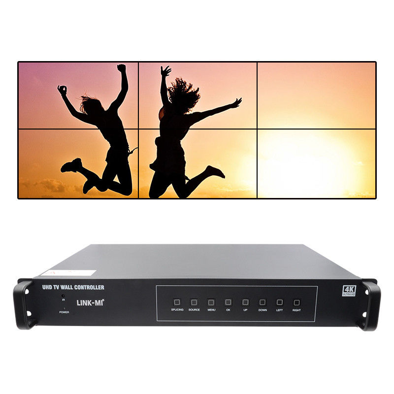 2X3 کنترل کننده دیواری ویدئویی HDMI 4K 1X4 1X3 1X2 پردازنده دیواری تلویزیون برای 6 صفحه نمایش