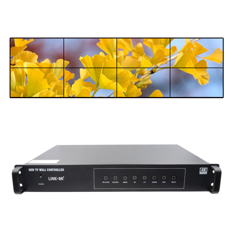 2X4 تلویزیون کنترل کننده دیواری HDMI 4K 60Hz 2X3 پردازنده دیواری ویدیو 2X2 برای 8 واحد نمایش