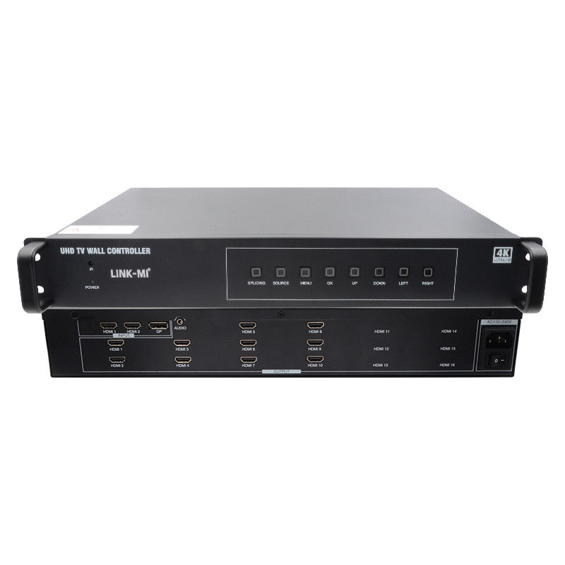 4K Video Wall Splitter HDMI1 2x5 Splicing HDMI2.0 HDMI1.4 DP ورودی 4K@60Hz 4:4:4