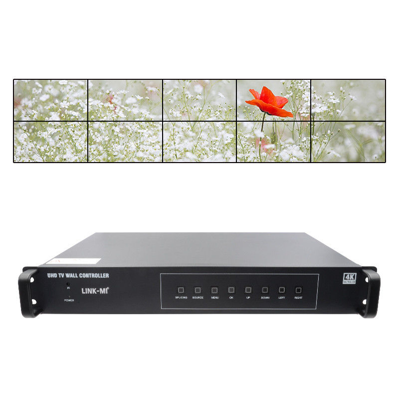 4K Video Wall Splitter HDMI1 2x5 Splicing HDMI2.0 HDMI1.4 DP ورودی 4K@60Hz 4:4:4