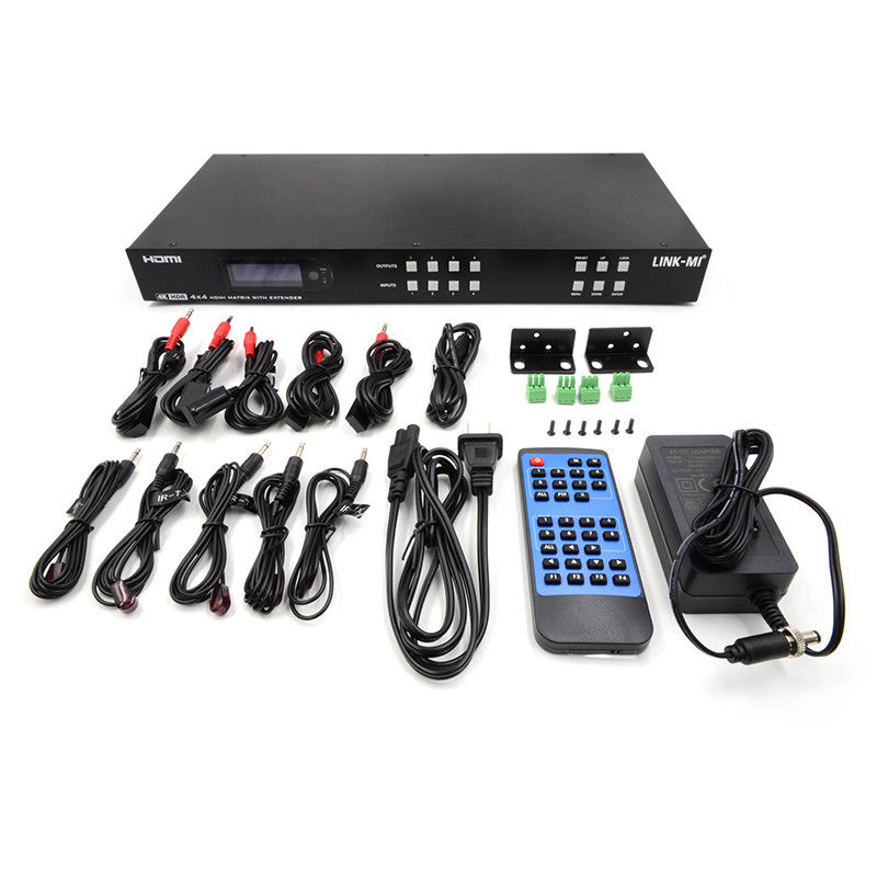 70m 4x4 HDMI Matrix Extender با 4 HDMI Loop Out 4K HDMI Matrix Switch