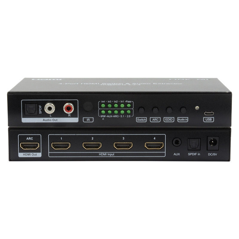 4X1 ویدئو HDMI Switch 2.0 Switch 4K@60hz YUV4:44 18Gbps پشتیبانی ARC، CEC، HDR