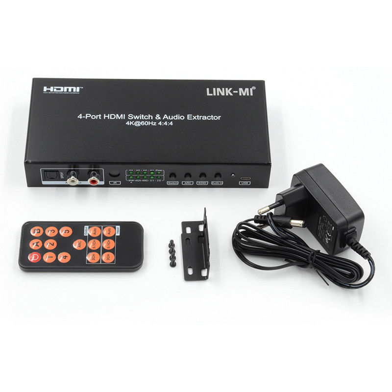 4X1 ویدئو HDMI Switch 2.0 Switch 4K@60hz YUV4:44 18Gbps پشتیبانی ARC، CEC، HDR