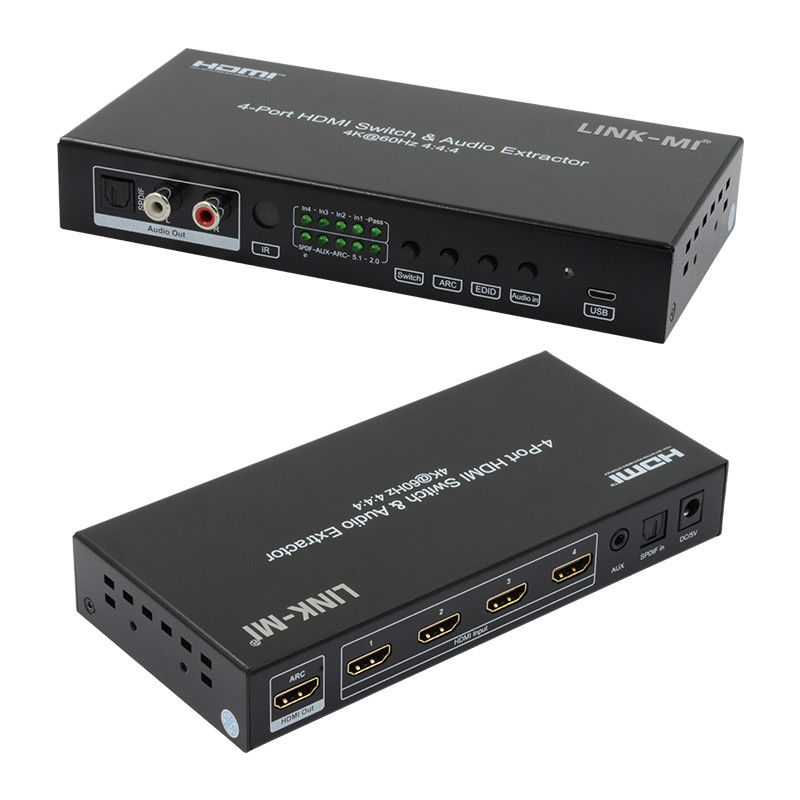 4X1 ویدئو HDMI Switch 2.0 Switch 4K@60hz YUV4:44 18Gbps پشتیبانی ARC، CEC، HDR