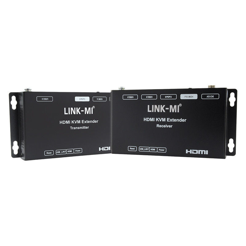 50M HDMI USB KVM Extender Up 50m 100m پشتیبانی دوگانه POC USB20