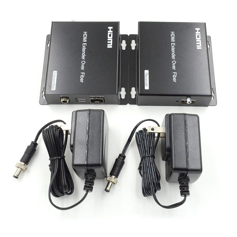 4K AV Over IP فیبر HDMI KVM Extender پشتیبانی از یونیکاست چندرسانه ای با USB RS232