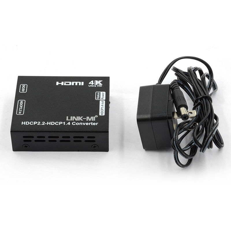 HDTV DTV Hdcp به HDMI کنورتر HDCP 2.2 به 1.4 کنورتر پشتیبانی از 4K 3D CEC