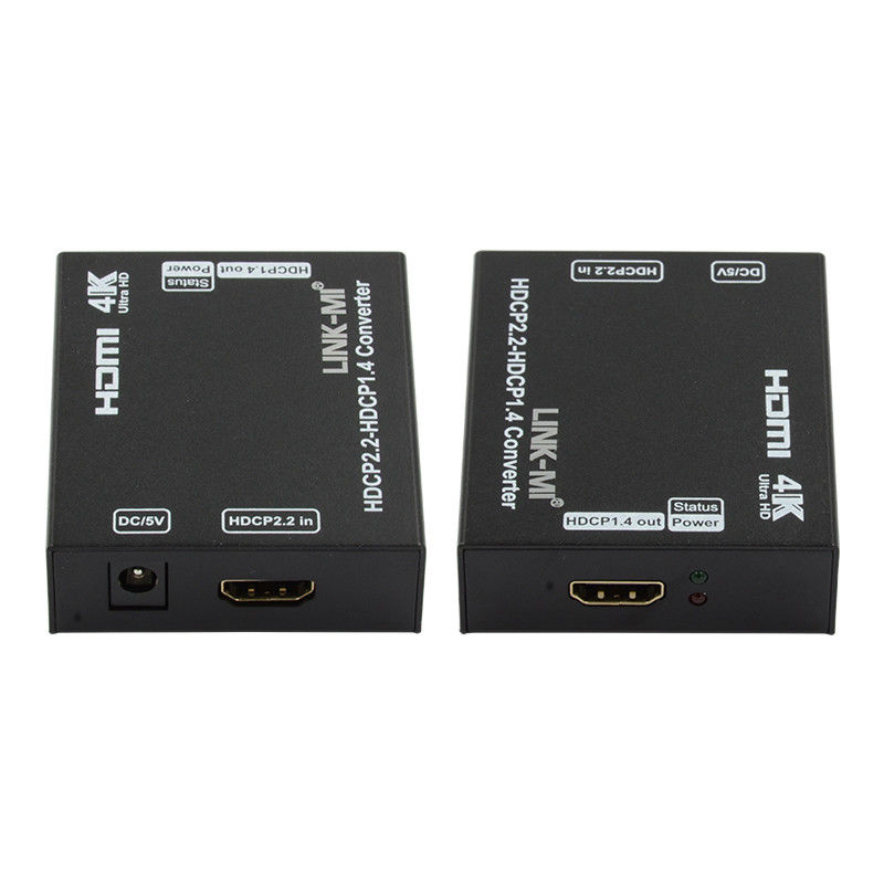 HDTV DTV Hdcp به HDMI کنورتر HDCP 2.2 به 1.4 کنورتر پشتیبانی از 4K 3D CEC