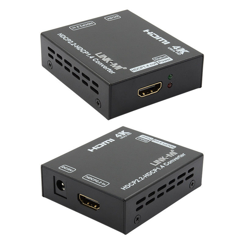 HDTV DTV Hdcp به HDMI کنورتر HDCP 2.2 به 1.4 کنورتر پشتیبانی از 4K 3D CEC