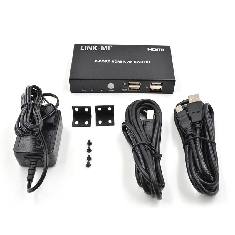 4K 2Port HDMI KVM سوئیچ پشتیبانی 4K 30Hz پورت USB نوع B
