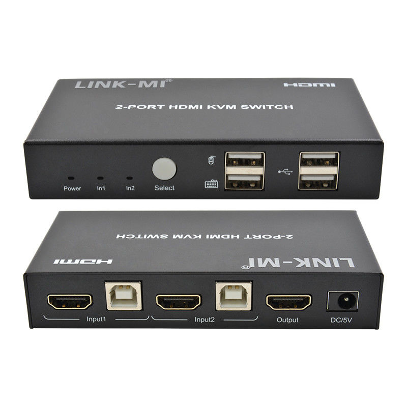 4K 2Port HDMI KVM سوئیچ پشتیبانی 4K 30Hz پورت USB نوع B