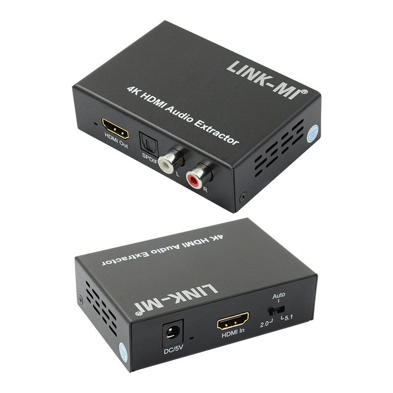 2K 4K HDMI Audio Extractor برای Apple TV Blu-Ray Player پشتیبانی از EDID سه بعدی
