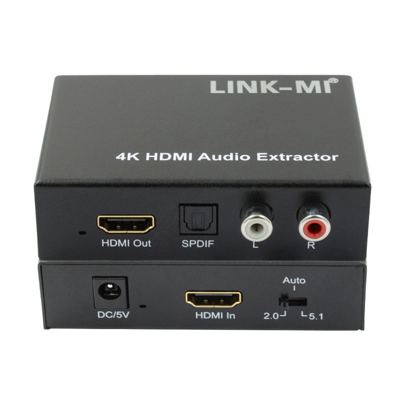 2K 4K HDMI Audio Extractor برای Apple TV Blu-Ray Player پشتیبانی از EDID سه بعدی