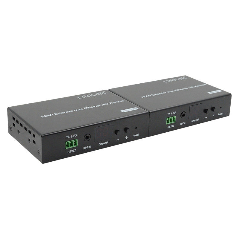 توزیع 120M HDMI Extender Over IP Extender با ریموت LED RS232 AV Over IP
