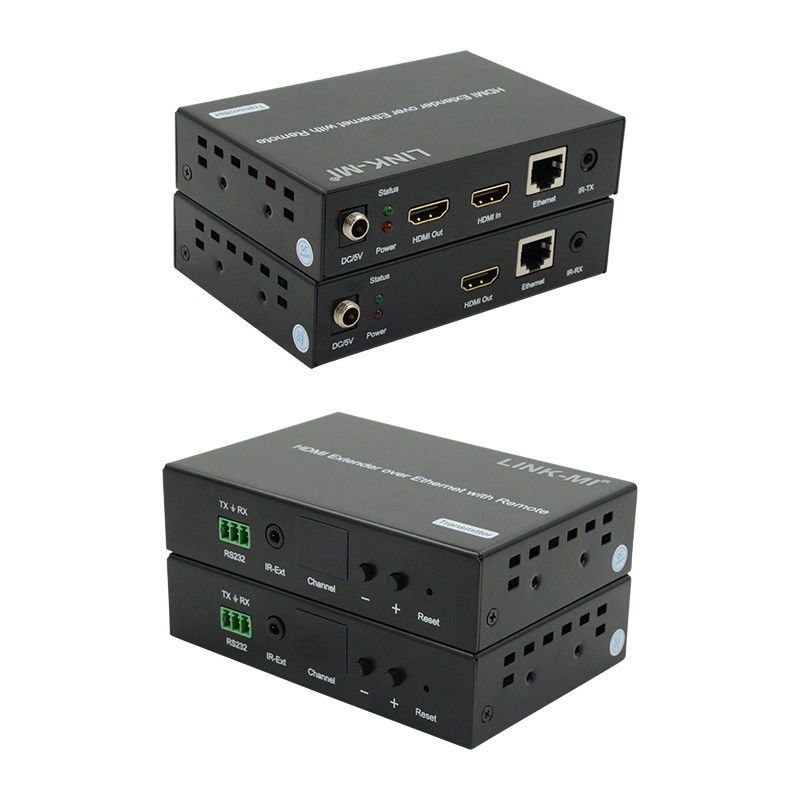 توزیع 120M HDMI Extender Over IP Extender با ریموت LED RS232 AV Over IP