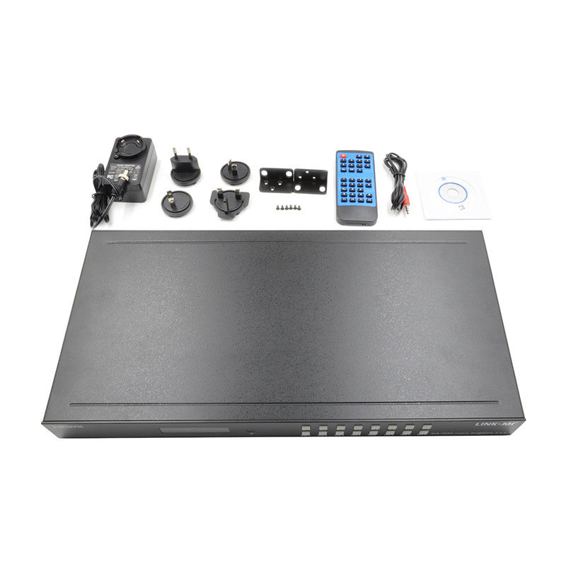 8x8 4K HDMI ماژولار متریکس سوئیچر با SPDIF Out IP کنترل وب GUI برای 8 صفحه نمایش UHD