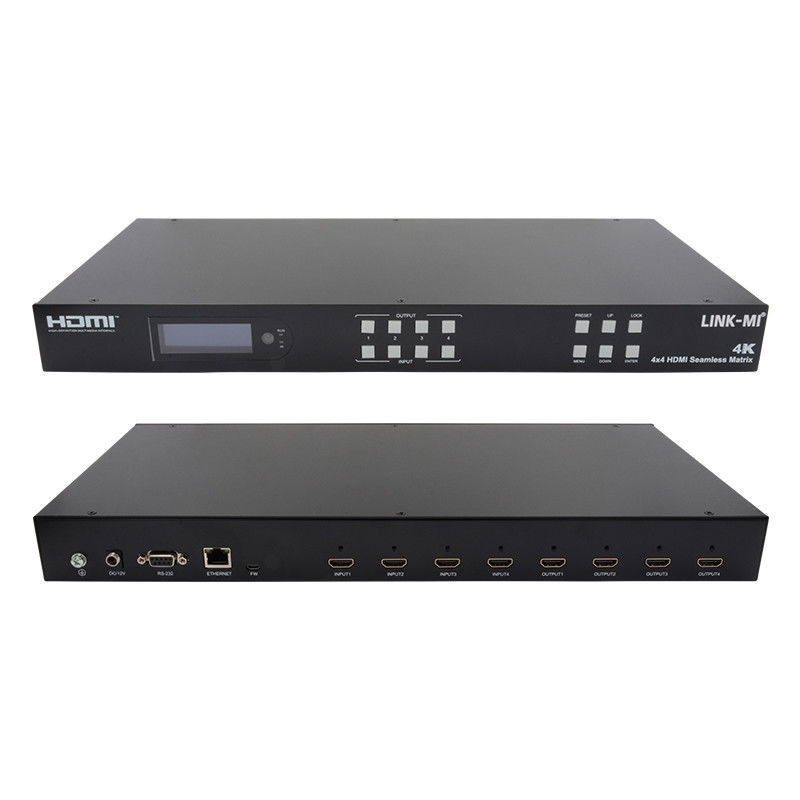 جداکننده دیواری ویدئویی 4K HDMI بدون درز HDMI Matrix Switcher 2X2 4 In 4 Out