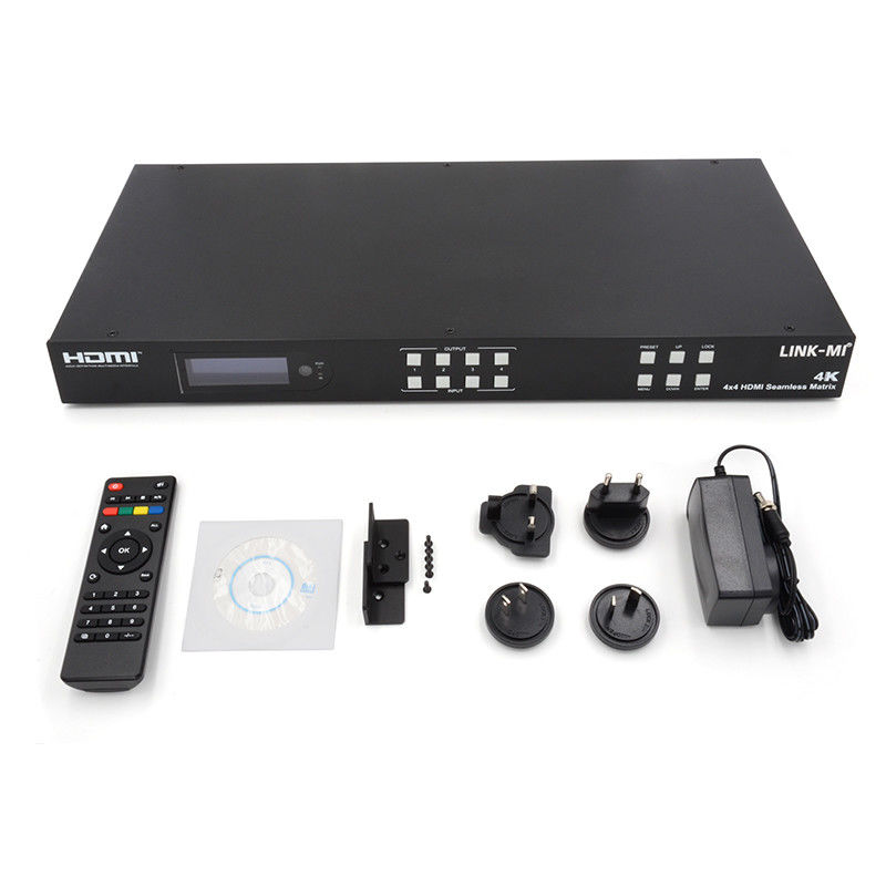 جداکننده دیواری ویدئویی 4K HDMI بدون درز HDMI Matrix Switcher 2X2 4 In 4 Out