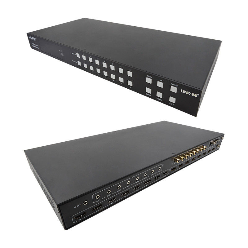 18Gbps 8x8 ماتريكس سوئيچر با ARC تابع پشتیبانی 4K2K 60Hz YUV 4:4:4