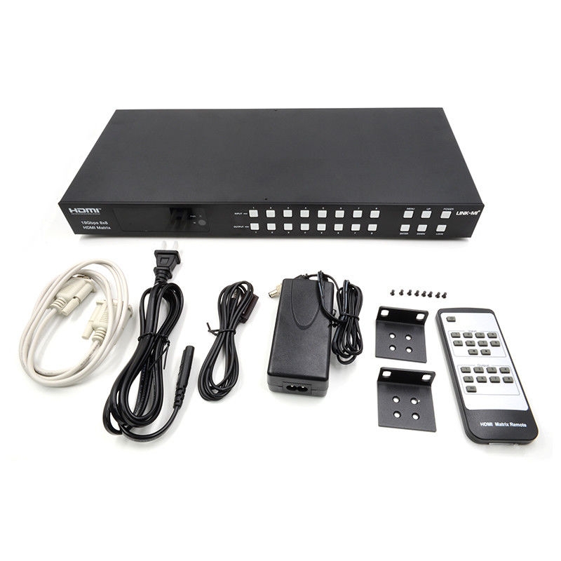 18Gbps 8x8 ماتريكس سوئيچر با ARC تابع پشتیبانی 4K2K 60Hz YUV 4:4:4