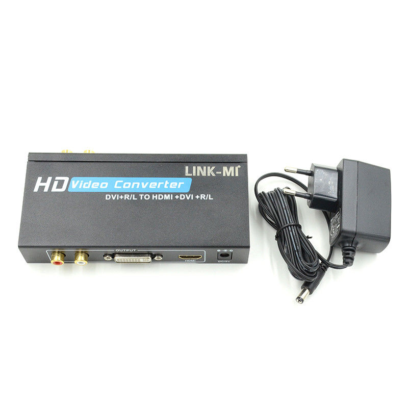 1080P DVI به تبدیل HDMI با پشتیبانی صوتی ورودی صوتی DVI آنالوگ RCA